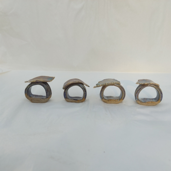 Handmade Pottery Napkin Rings - Picture 5 of 12